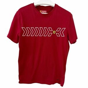 SCUDERIA FERRARI Red Graphic Logo T-Shirt Racing Motorsport Tee xl